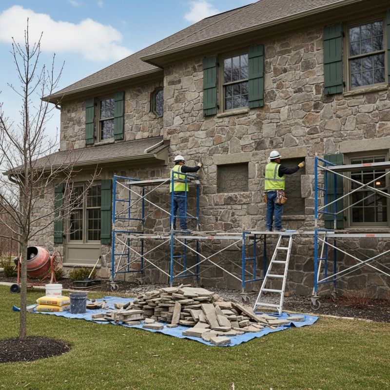 Our team working on Siding Service projects in Warren County, OH