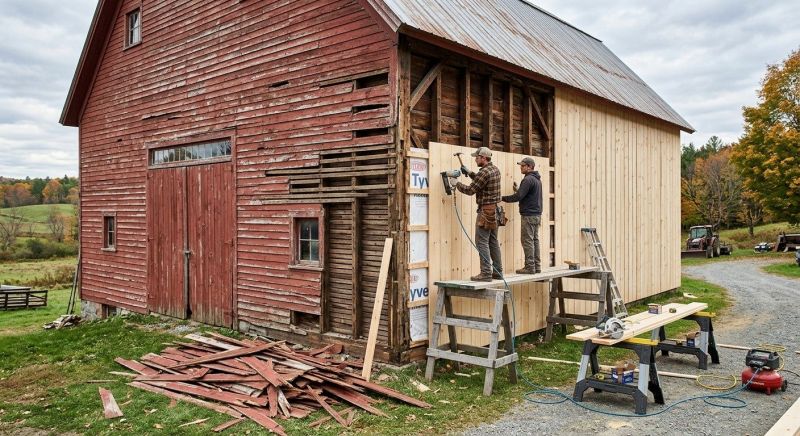 Barn Siding Replacement in Amelia, OH