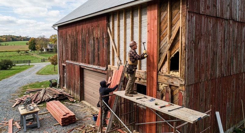 Barn Siding Replacement in Bellbrook, OH