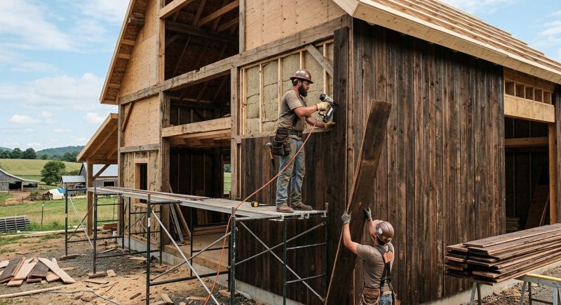 Barn Wood Siding Installation in Warren County, OH