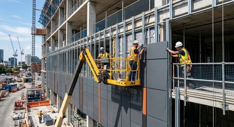 Facade Cladding Installation in Warren County, OH