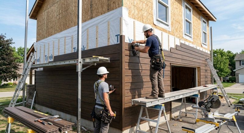 Faux Wood Siding Installation in Fairfield, OH