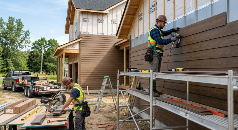 Faux Wood Siding Installation in Hamilton, OH