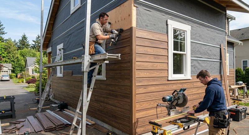 Faux Wood Siding Installation in Lebanon, OH