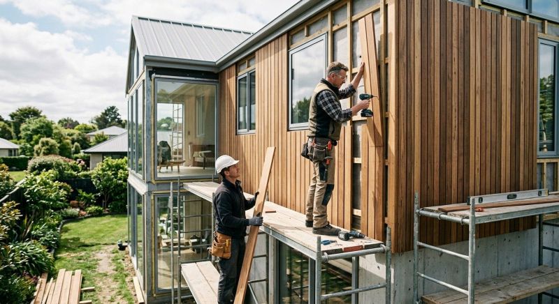 Hardwood Cladding Installation in Warren County, OH