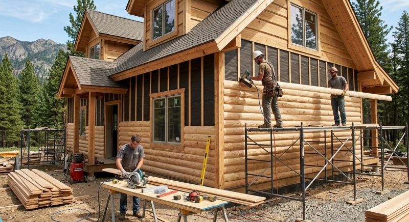 Log Siding Installation in Covington, KY
