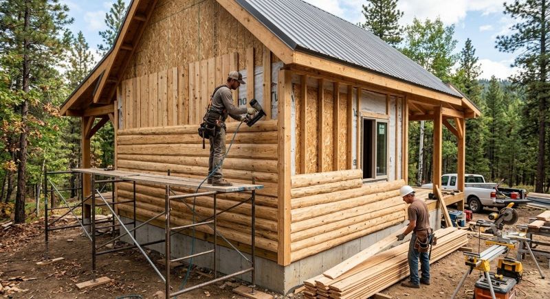 Log Siding Installation in Fayetteville, OH