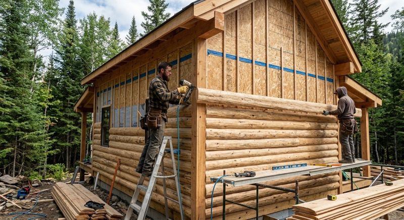 Log Siding Installation in Fayetteville, OH