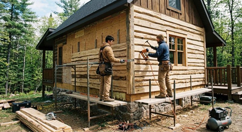 Log Siding Installation in Warren County, OH