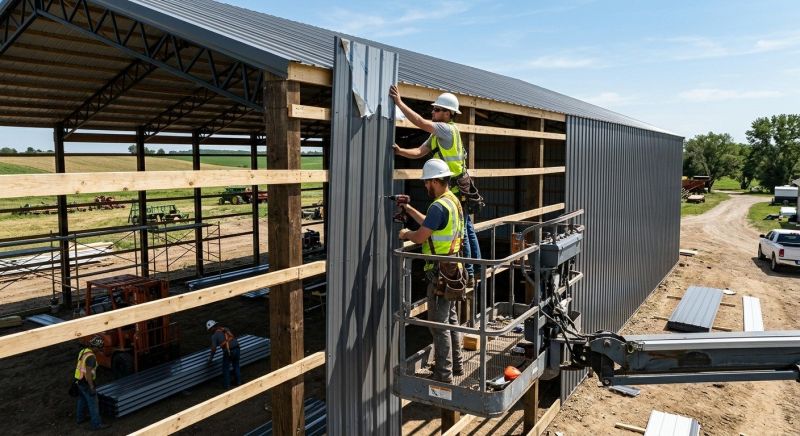 Metal Barn Siding Installation in Warren County, OH