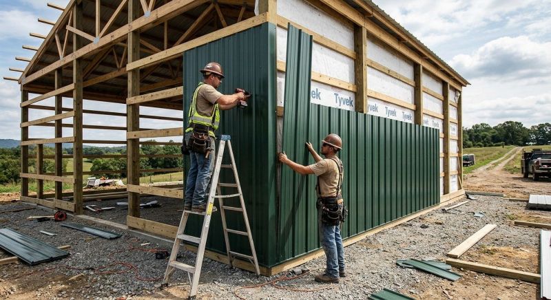 Metal Barn Siding Installation in Warren County, OH