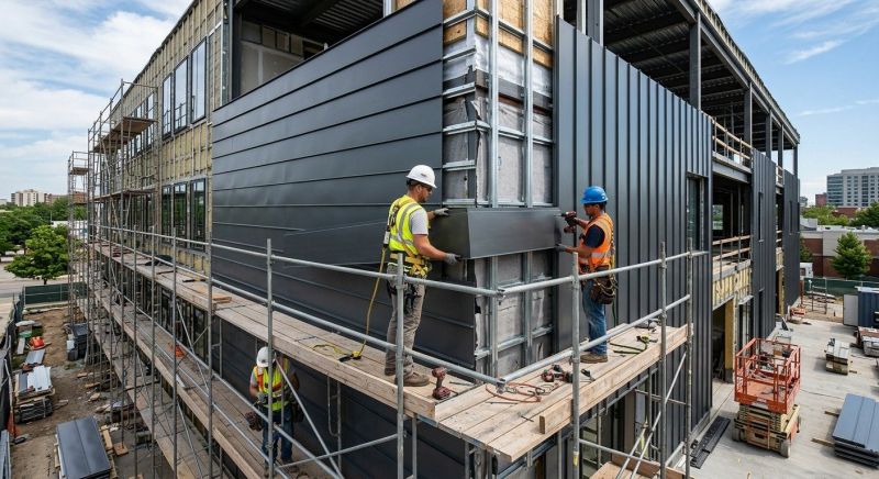Steel Cladding Installation in Warren County, OH