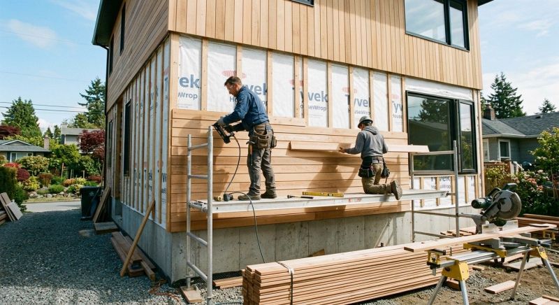 Wood Cladding Installation in Butler County, OH